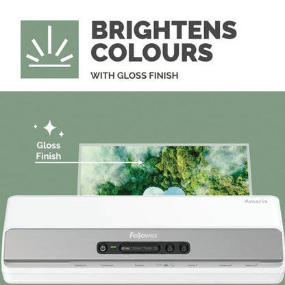 Fellowes Recycled Laminating Pouches 80 Micron A6 Gloss (Pack of 100) 100143441