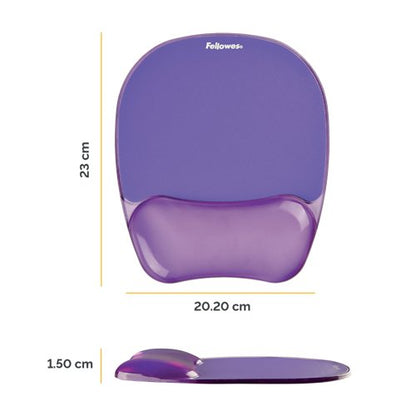 Fellowes Crystals Gel Mouse Pad Purple 9144103