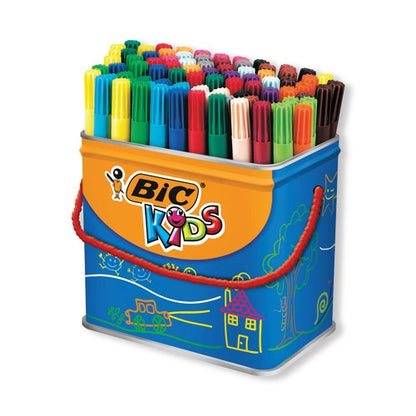 Bic Kids Visa Felt Tip Pens Fine Tip Assorted (Pack of 84) 829013