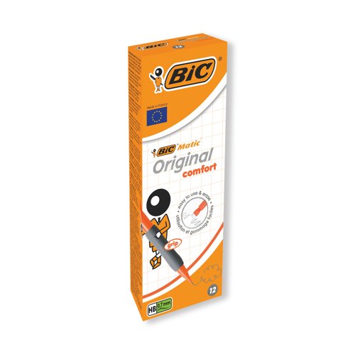 Bic Matic Original Comfort Mechanical Pencil 0.7mm (Pack of 12) 890284