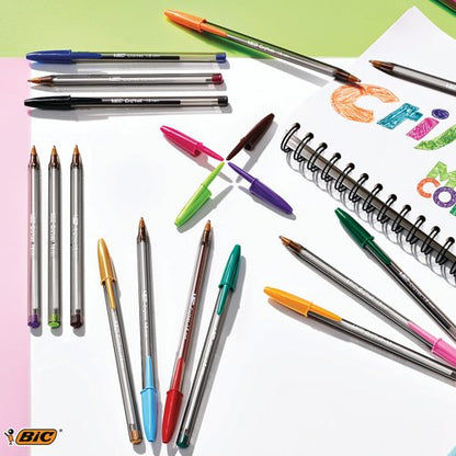 Bic Cristal Fun Ballpoint Pen Large Purple (20 Pack) 929055