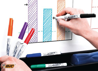 Bic Velleda 1741 Drywipe Marker Black (Pack of 12) 1199174109