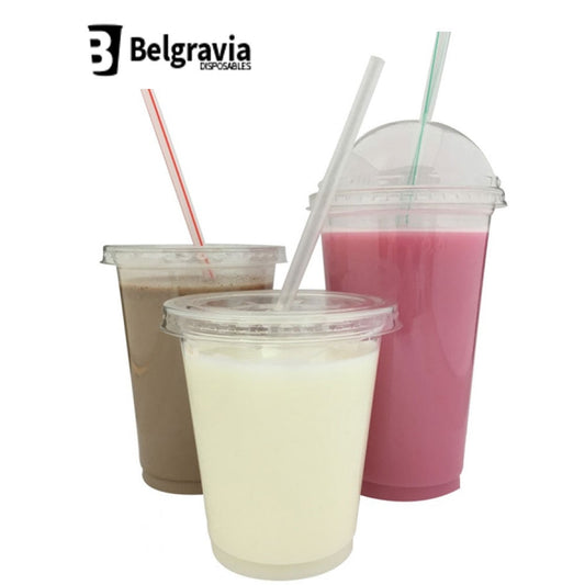 Belgravia Disposables 12oz Plastic Smoothie Cups