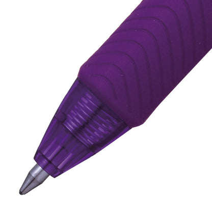 Pentel Energel X Gel Retractable Gel Rollerball Pen 0.7mm Tip 0.35mm Line Violet (Pack 12) - BL107-VX
