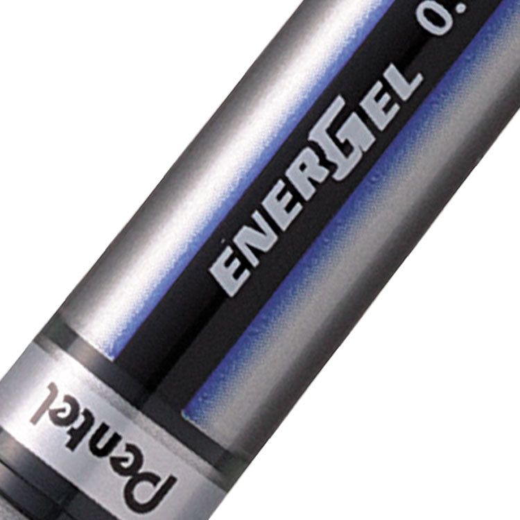 Pentel Energel+ Gel Rollerball Pen 0.7mm Tip 0.35mm Line Blue (Pack 12) - BL27-CX