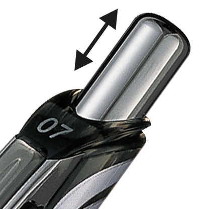 Pentel Energel XM Retractable Gel Rollerball Pen 0.7mm Tip 0.35mm Line Black (Pack 12) - BL77-AO