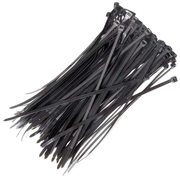 Black Cable Ties 200x4.5mm Pack 100's