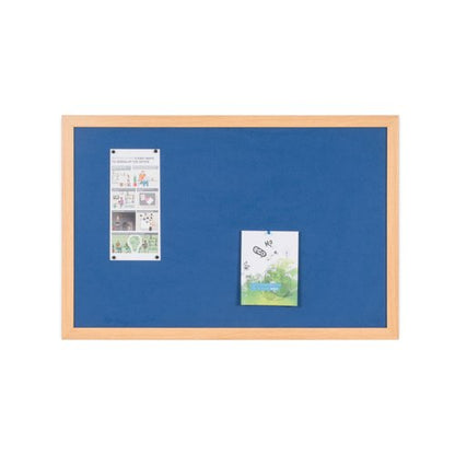Bi-Office Earth Felt Notice Board 1200X900mm Blue RFB1443233