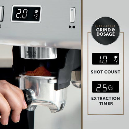 Breville Barista Max+ Bean To Cup Coffee Machine Silver VCF153