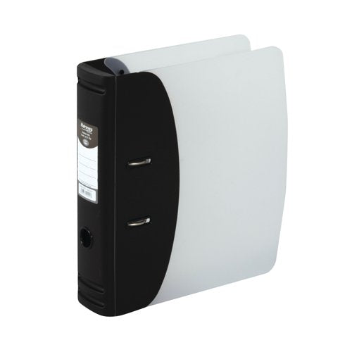 Hermes Lever Arch File Heavy Duty A4 78mm Capacity Black 832001