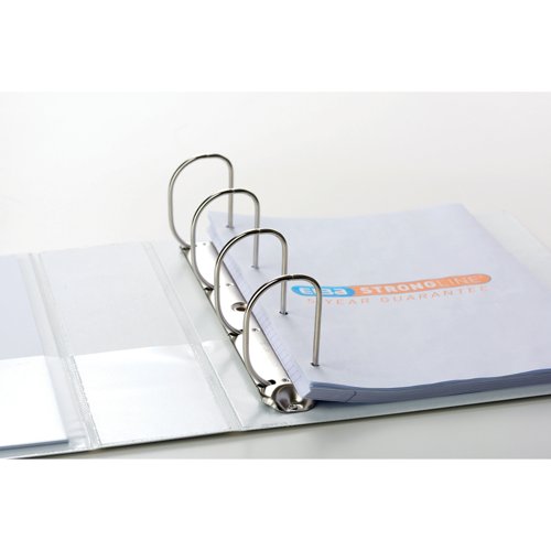 Elba Panorama 65mm 4 D-Ring Binder A4+ White (10 Pack) 400001305