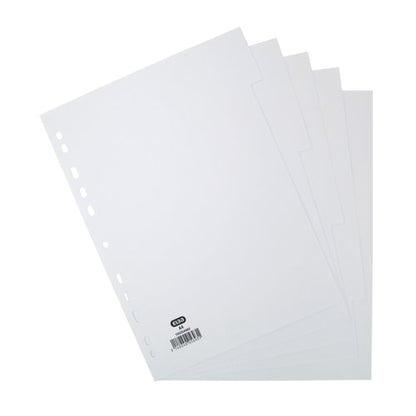 Elba 5-Part Divider 160Gsm Manilla Multipunched A4 White 100204880