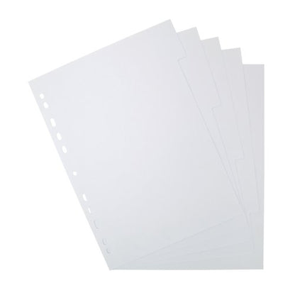 Elba 5-Part Divider 160Gsm Manilla Multipunched A4 White 100204880