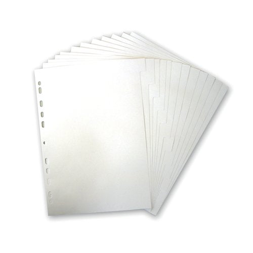 Elba 12-Part Divider 160Gsm Multipunched A4 White 400007502