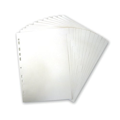 Elba 12-Part Divider 160Gsm Multipunched A4 White 400007502