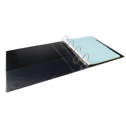 Elba Panorama 40mm 4 D-Ring Presentation Binder A4 Black (6 Pack) 400008417