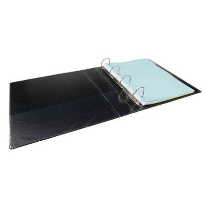Elba Panorama 40mm 4 D-Ring Presentation Binder A4 Black (6 Pack) 400008417