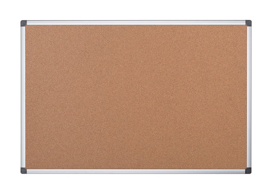 Bi-Office Maya Cork Noticeboard Double Sided Aluminium Frame 900x600mm - CA033750