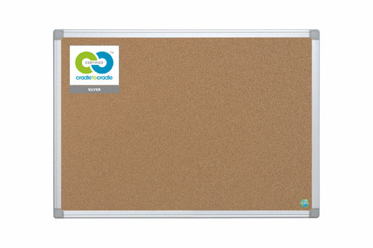 Bi-Office Earth-It Cork Noticeboard Aluminium Frame 1800x900mm - CA071790