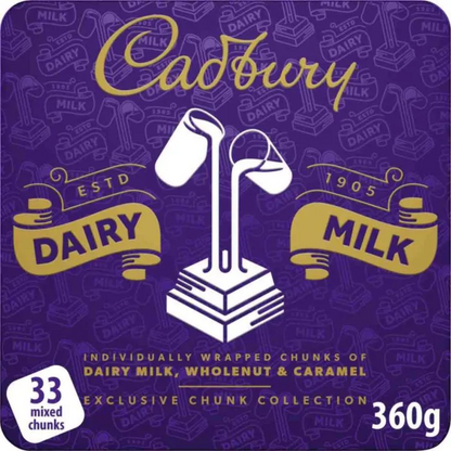 Cadbury Mixed Chunks Tin 360g