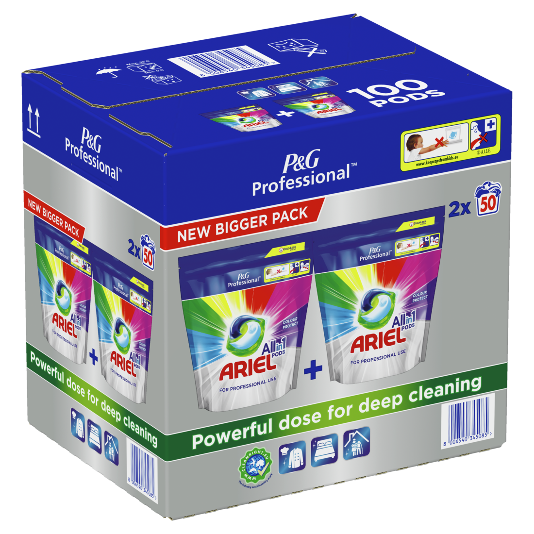 Ariel Professional Colour Protect All In 1 Pods 50's