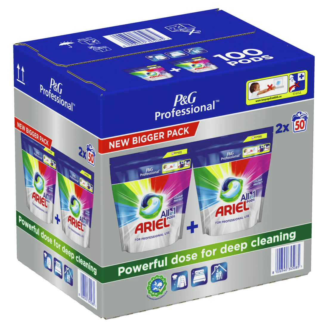 Ariel Professional Colour Protect All In 1 50's - UK BUSINESS SUPPLIES