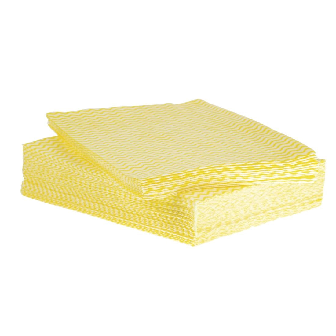 Janit-X Heavyweight All Purpose Cloth 500x380mm Yellow (Pack of 50) - UK BUSINESS SUPPLIES