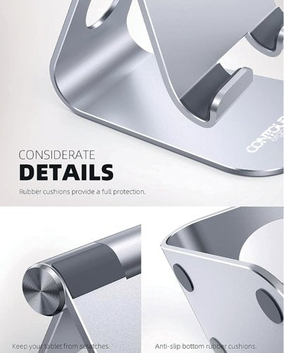 Contour Ergonomics Large Tablet/Phone Stand 4-13 Inches Silver CE10139