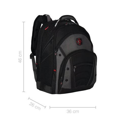 Wenger Synergy 16 Inch Laptop Backpack with Tablet Pocket Black 600635