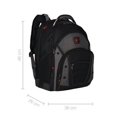 Wenger Synergy 16 Inch Laptop Backpack with Tablet Pocket Black 600635