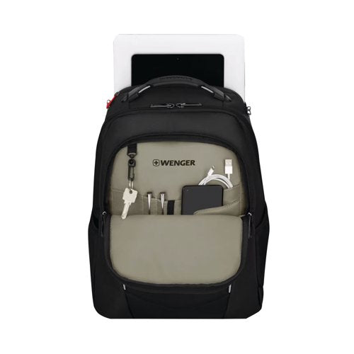 Wenger Altair 15.6 Inch Laptop Backpack with Tablet Pocket Black 653186