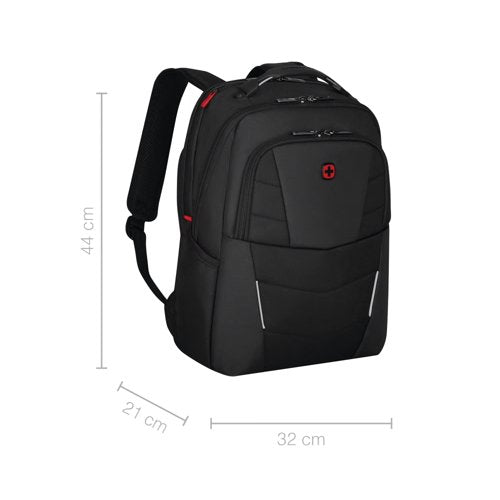 Wenger Altair 15.6 Inch Laptop Backpack with Tablet Pocket Black 653186