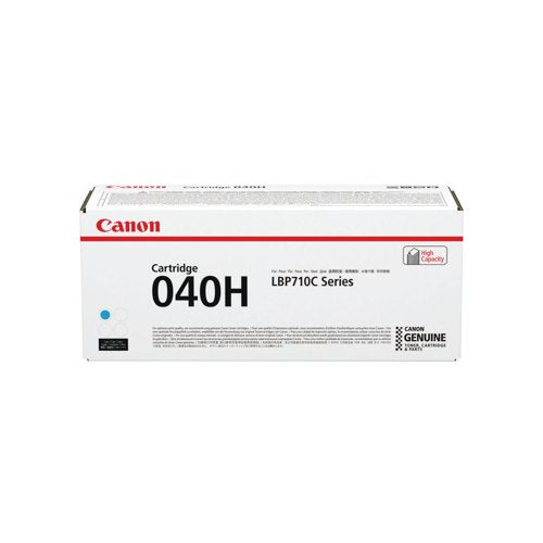 Canon 040H Toner Cartridge High Yield Cyan 0459C001