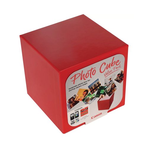 Canon Photo Cube PG-560/CL-561 K/CMY Ink/PP-201 5x5 in Photo Paper Plus Glossy II 3713C007