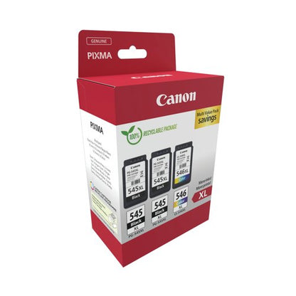 Canon PG-545XL x 2/CL-546XL Ink Cartridges High Yield K/CMY Multipack 8286B013