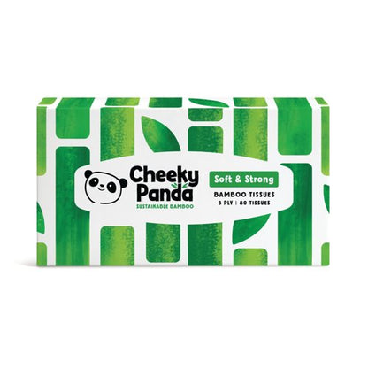 Cheeky Panda Bamboo Tissues 3-Ply 80 Tissues (Pack of 12) 1103039