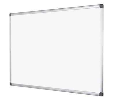Bi-Office Maya Magnetic Enamel Whiteboard Aluminium Frame 2400x1200mm - CR1501170