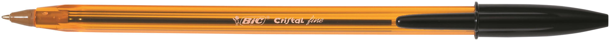 Bic Orange Ballpoint Pen 0.8mm Tip 0.30mm Line Black (Pack 50) - 872731 - UK BUSINESS SUPPLIES