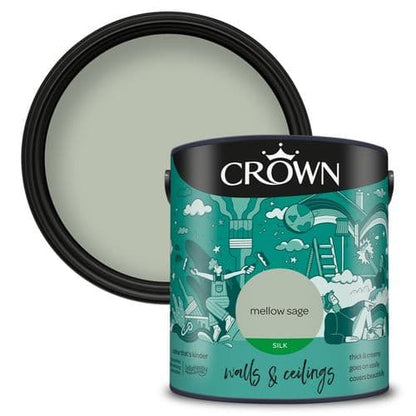 Crown Walls & Ceilings Silk 2.5L - Mellow Sage