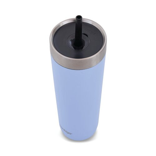Contigo Luxe Steel Insulated Travel Tumbler/Straw 24oz Periwink 2212919