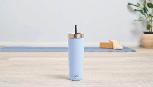 Contigo Luxe Steel Insulated Travel Tumbler/Straw 24oz Periwink 2212919