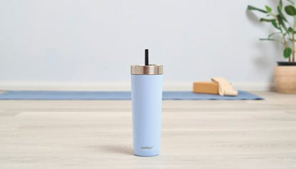 Contigo Luxe Steel Insulated Travel Tumbler/Straw 24oz Periwink 2212919