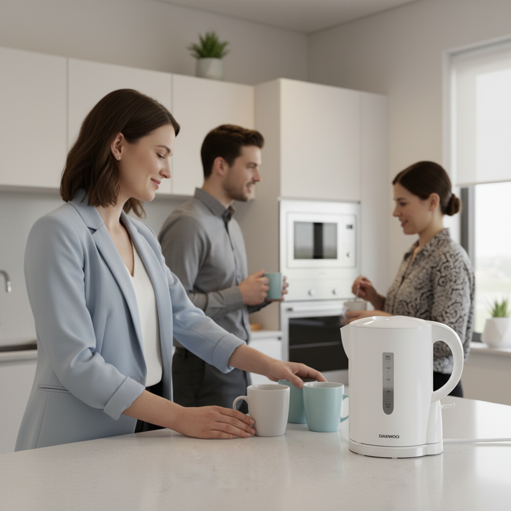 Daewoo 1.7 litre White Kettle | Cordless | Auto On Off
