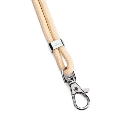 Durable Recycled Fabric Lanyard Beige (Pack of 10) 824116