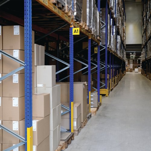 Durable Self-Adhesive Warehouse Aisle Sign 149 x 149mm (Pack of 10) 185619
