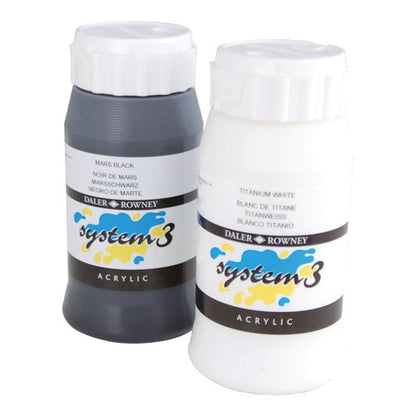 Daler-Rowney System 3 Acrylic Paint 500ml Phthalo Blue 005963
