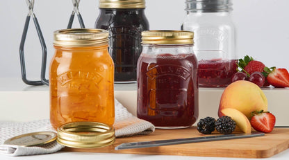 Kilner Wide Mouth Screw Top Lid Preserving Glass Jar 1.0 Litre Transparent (0025.067)