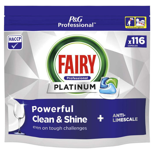 Fairy Platinum Original Dishwasher Capsules (Pack of 116)