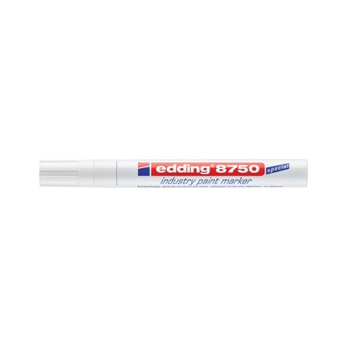 Edding 8750 Industry Paint Marker Bullet Tip (Pack of 10) White 4-8750049