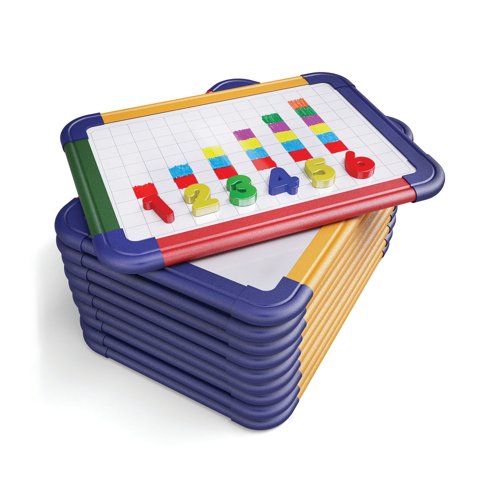 Show-me Magnetic Whiteboard A4 Gridded (10 Pack) MBA4/10